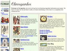 Tablet Screenshot of clovegarden.com